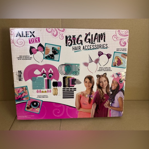 Alex DIY Big Glam Unique Hair Accessories Animal Headbands Big Bows Knit Stitch - Picture 2 of 3